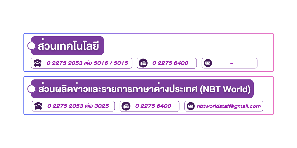 (หน้าย่อย) ที่อยู่สถานีโทรทัศน์แห่งประเทศไทย 3