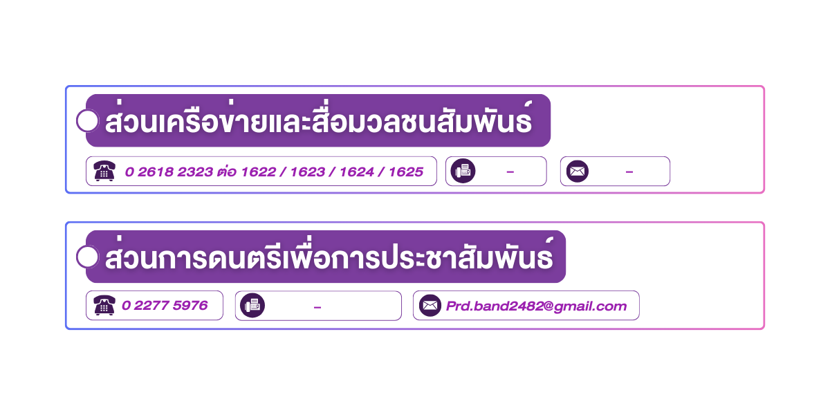 (หน้าย่อย) ที่อยู่กองส่งเสริมการประชาสัมพันธ์กิจการพิเศษ 3