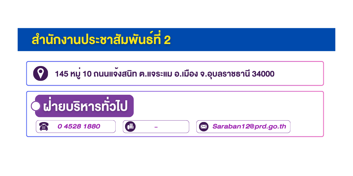 (หน้าย่อย) ที่อยู่สำนักงานประชาสัมพันธ์ที่ 2 (1)