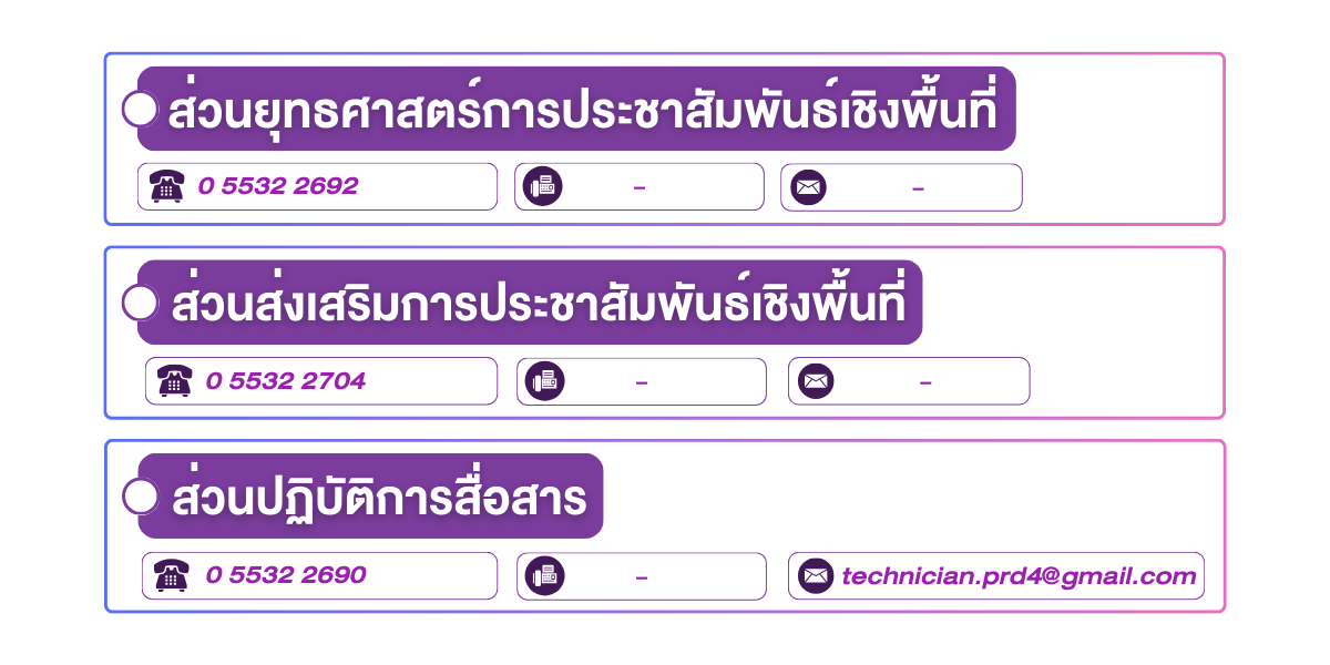 (หน้าย่อย) ที่อยู่สำนักงานประชาสัมพันธ์ที่ 4 (2)